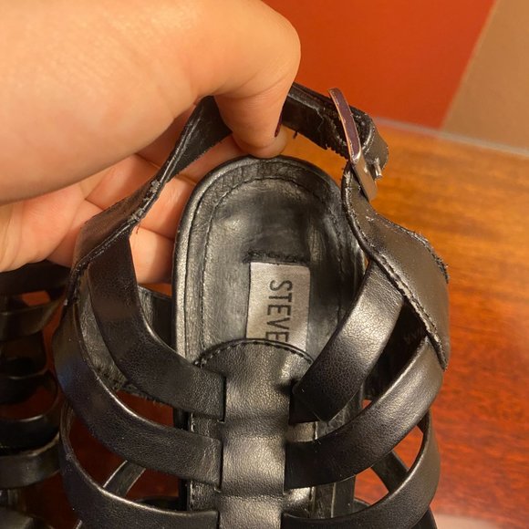 Steve Madden Glendael Leather Heels in Black Size 7.5M - Picture 7 of 10